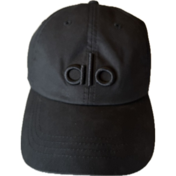 ALO Yoga Accessories - Alo Yoga Off-Duty Cap Black Tonal Logo Adjustable Baseball Hat